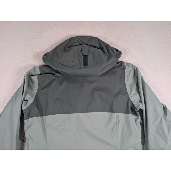Columbia Arcadia II Rain Jacket Womens Large Green Two Tone Waterproof Packable - Picture 8 of 8